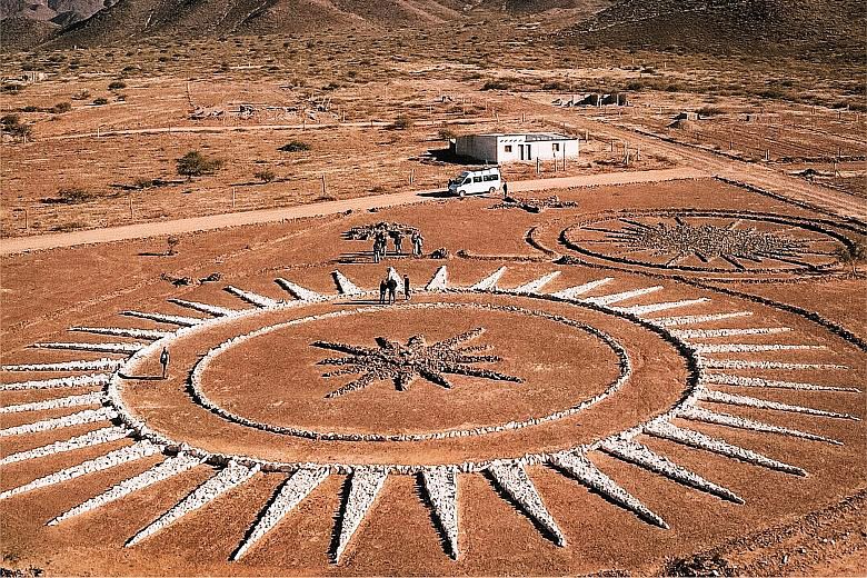 A Remény csillaga nevű kőcsillag alakzat Cachi település közelében az argentin hegyek közötti fennsíkon.